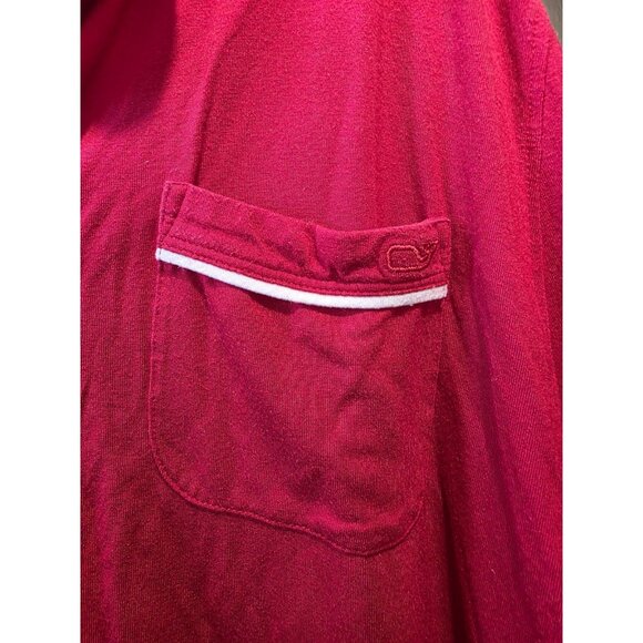 Vineyard Vines Red 2 Piece Pajama Set Women's 2XL Soft Stretchy Long Sleeve - Picture 4 of 9